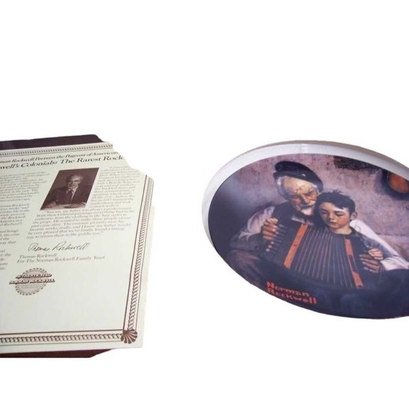 Mint In Box  Edwin M Knowles Norman Rockwell Collectible Plate - Picture 2 of 2